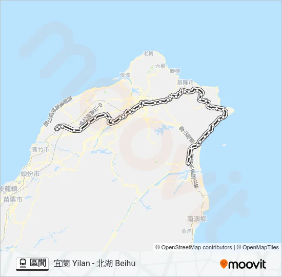 區間 Train Line Map