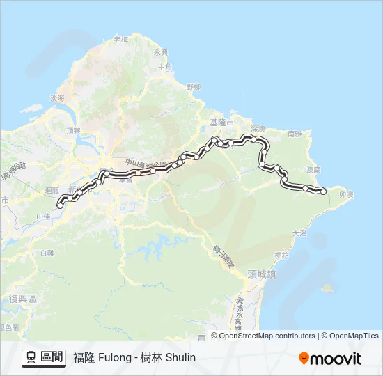 區間 Train Line Map