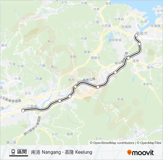 區間 Train Line Map