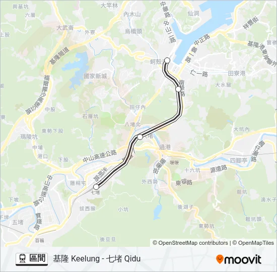 區間 Train Line Map
