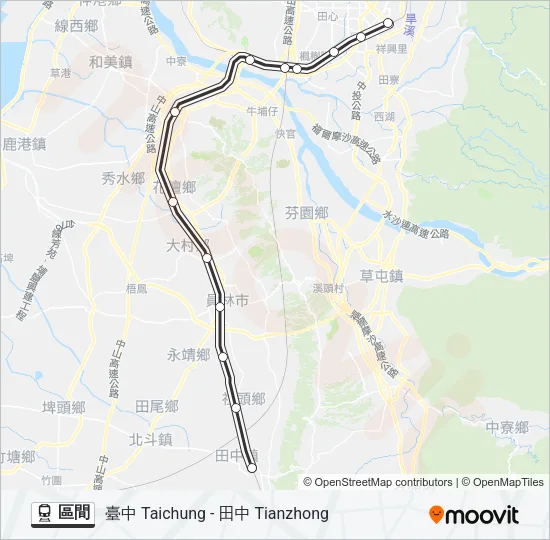 區間 Train Line Map