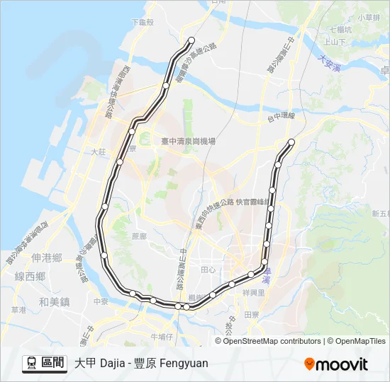 區間 Train Line Map