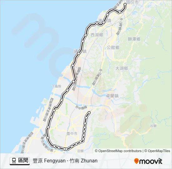 區間 Train Line Map