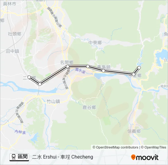 區間 Train Line Map