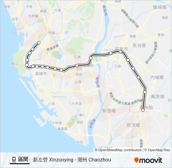 區間 Train Line Map