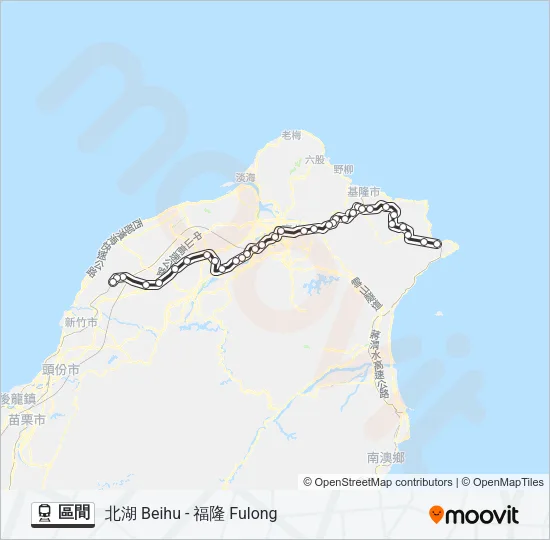 區間 Train Line Map