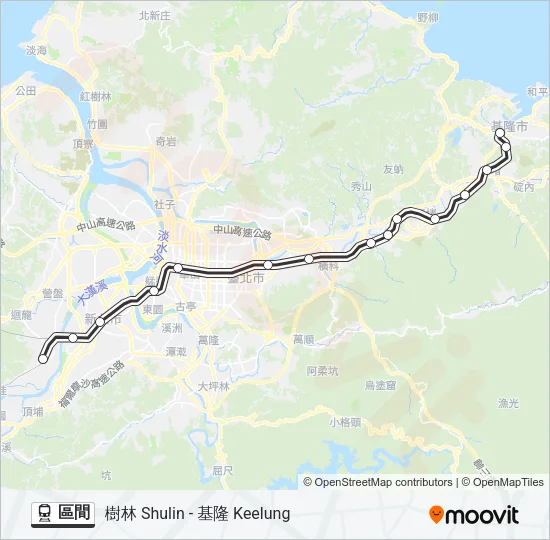 區間 Train Line Map