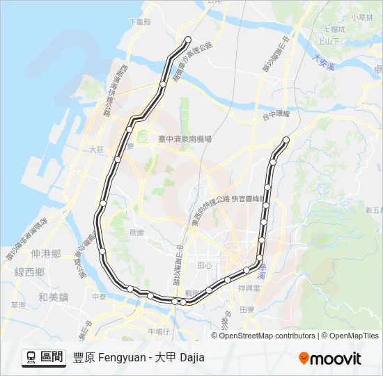 區間 Train Line Map