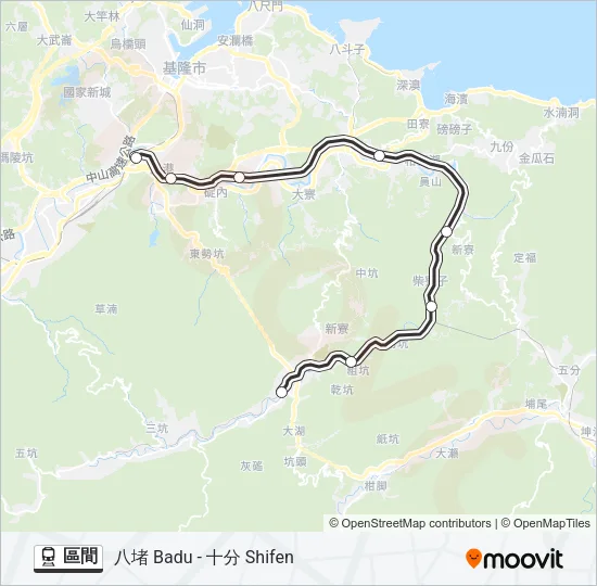 區間 Train Line Map