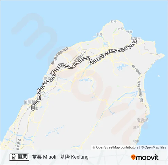 區間 Train Line Map