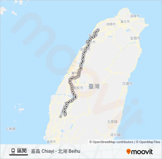 區間 Train Line Map
