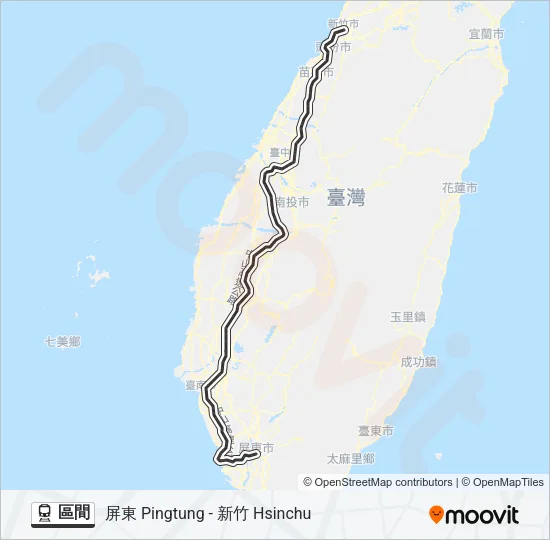 區間 Train Line Map
