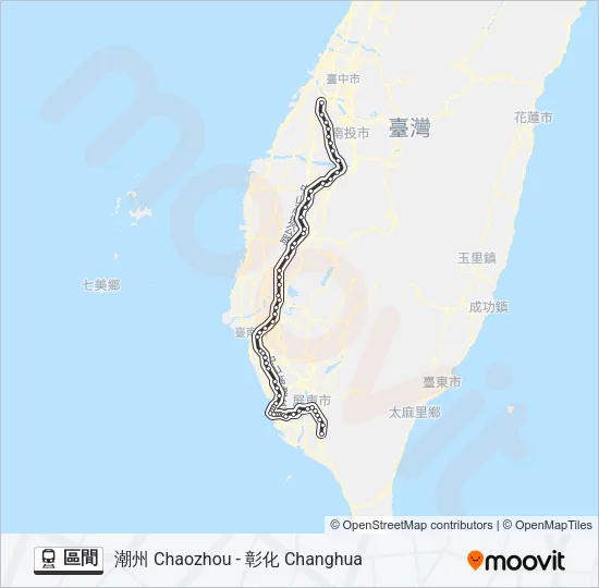 區間 Train Line Map