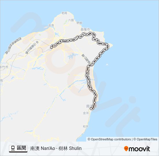 區間 train Line Map