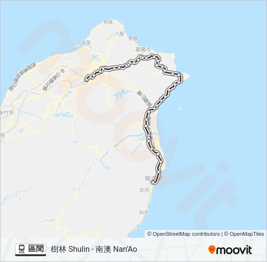 區間 Train Line Map