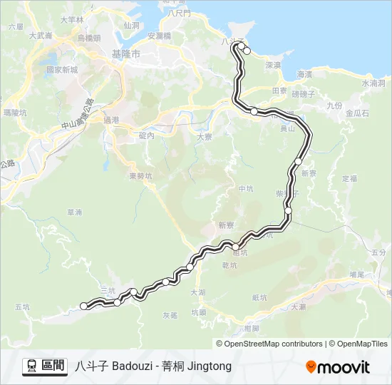 區間 Train Line Map