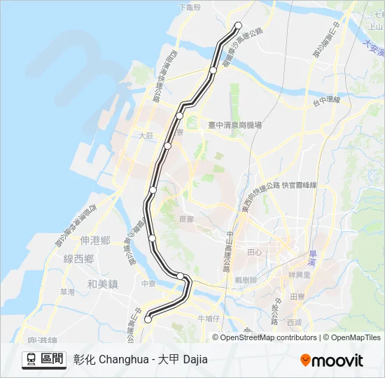 區間 Train Line Map