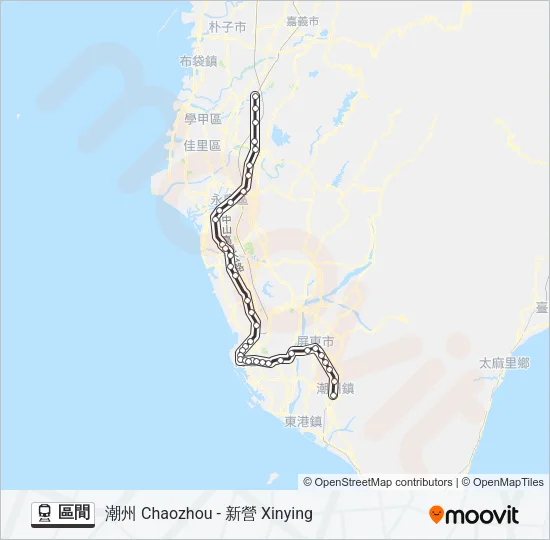 區間 Train Line Map