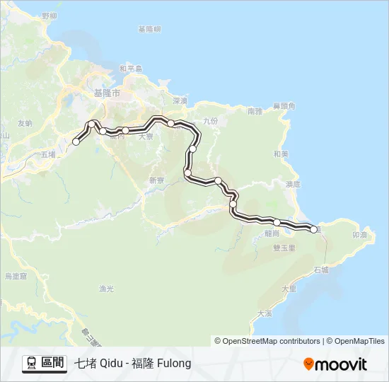 區間 Train Line Map