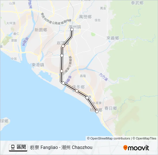 區間 Train Line Map