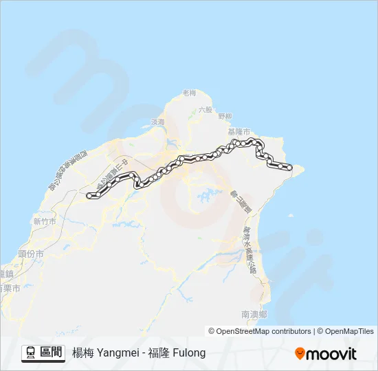 區間 Train Line Map