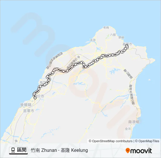 區間 Train Line Map