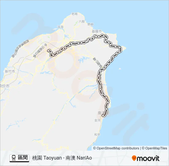 區間 Train Line Map