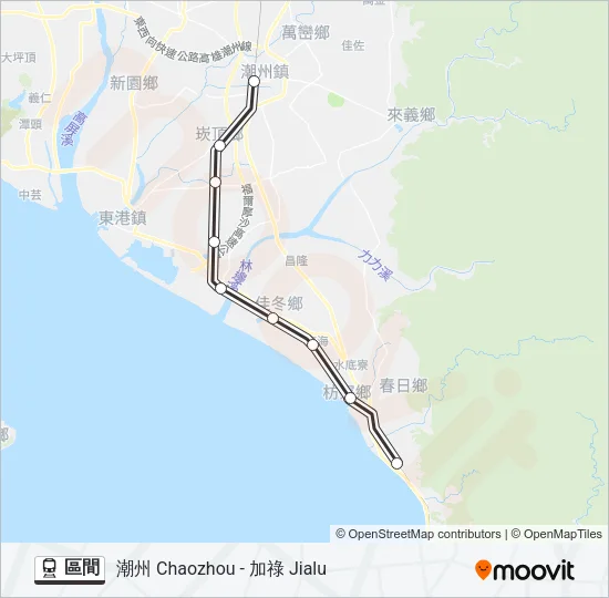 區間 Train Line Map