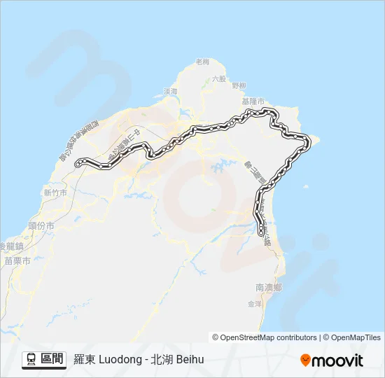 區間 Train Line Map