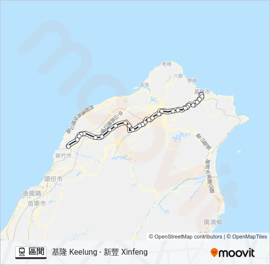 區間 Train Line Map