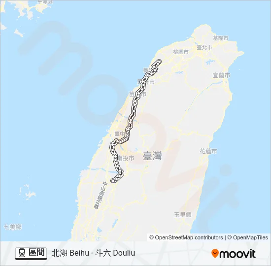 區間 Train Line Map