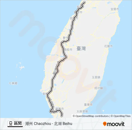 區間 Train Line Map