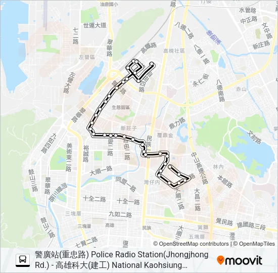 16A Bus Line Map