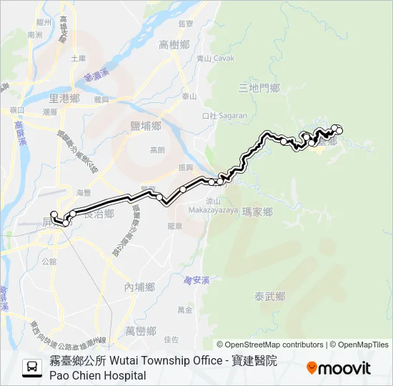 幸福霧臺2路 Bus Line Map
