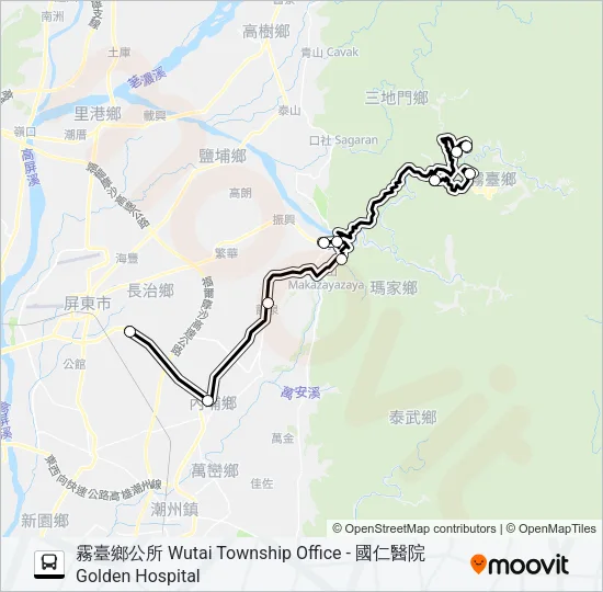 幸福霧臺3路 Bus Line Map