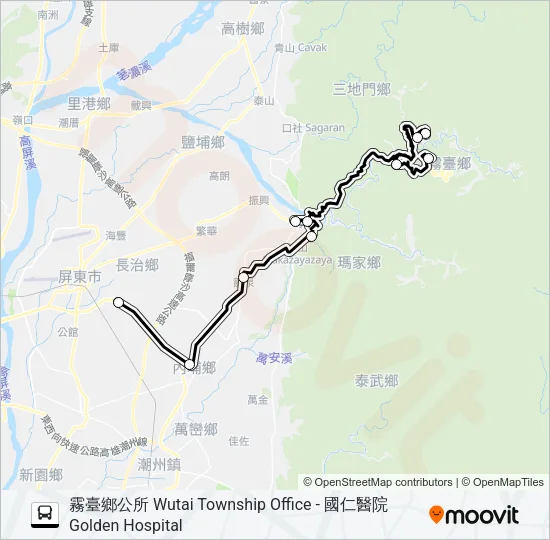 幸福霧臺3路 Bus Line Map