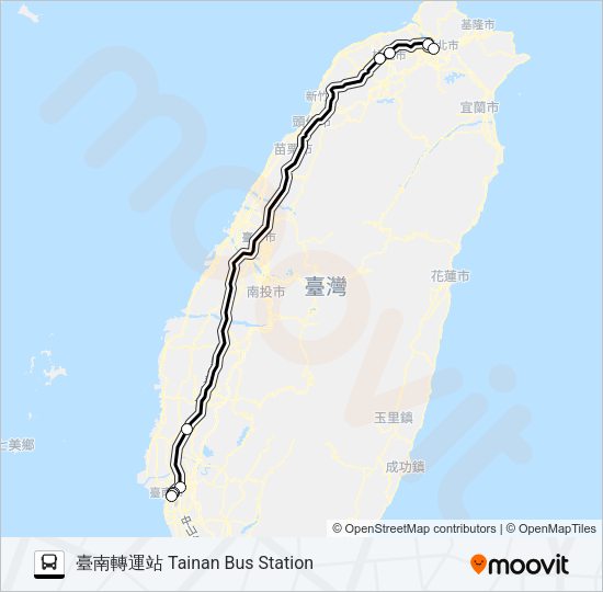 巴士1611F的線路圖