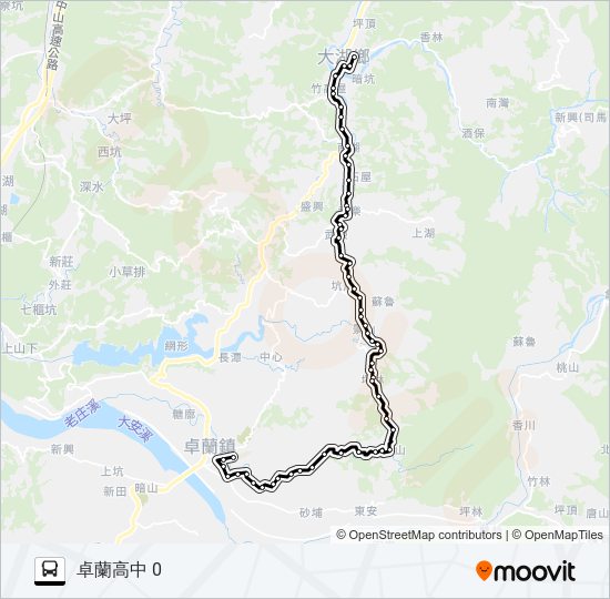 巴士5663的線路圖
