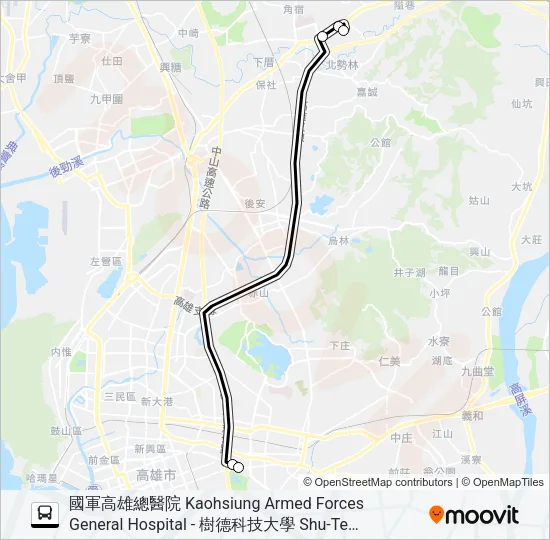 E09(假日行駛) Bus Line Map