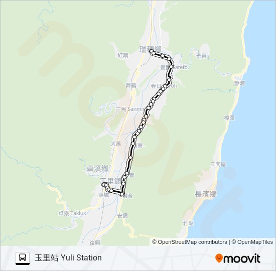 1135 bus Line Map