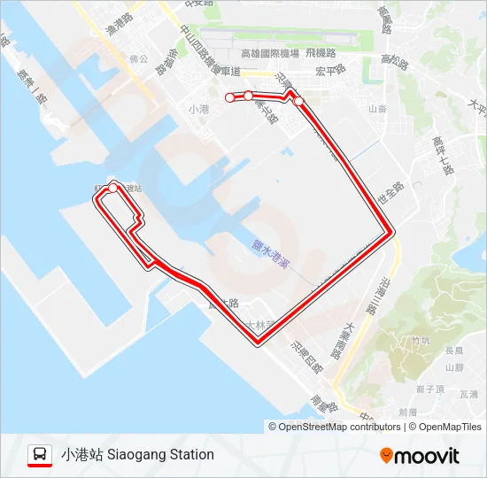 紅13 Bus Line Map