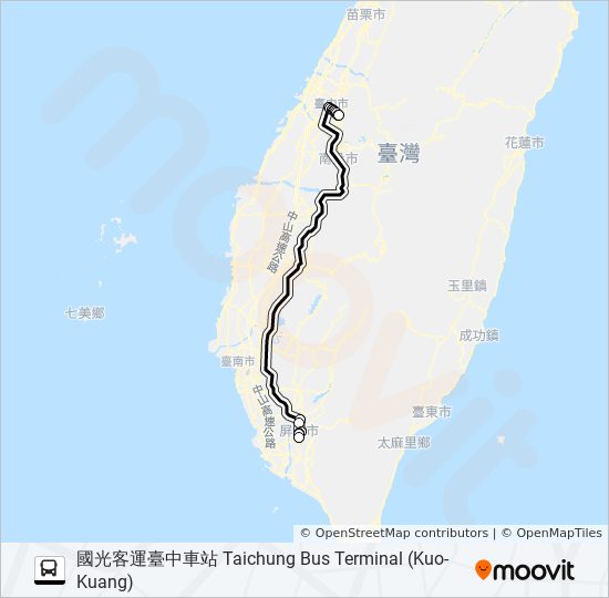 1873A bus Line Map