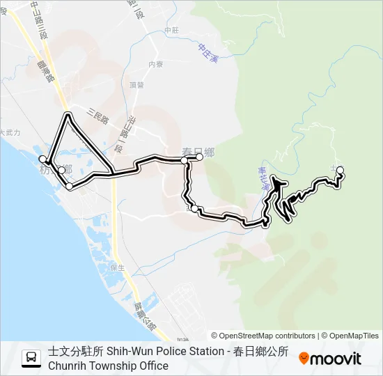 幸福春日2路 Bus Line Map