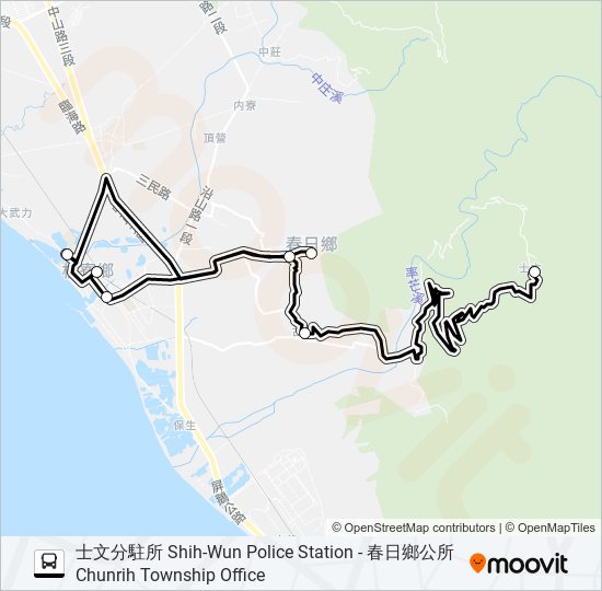 幸福春日2路 bus Line Map