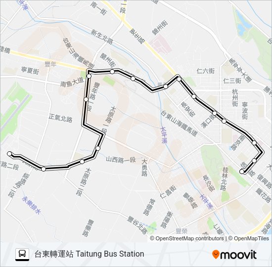 巴士8128的線路圖