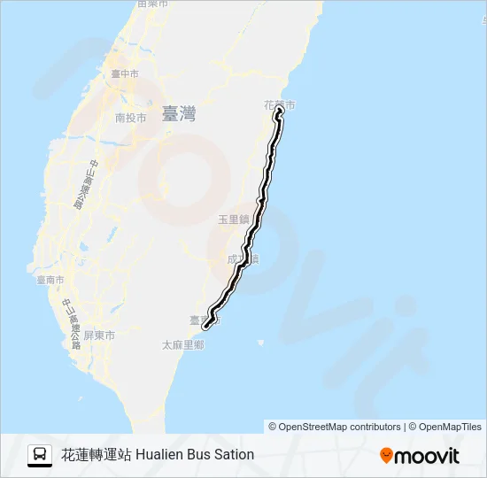 巴士8119的線路圖