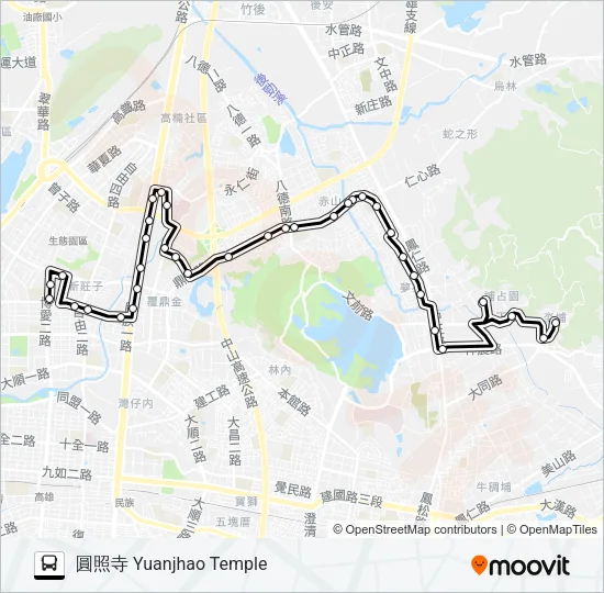24(假日停駛) Bus Line Map