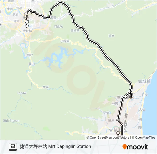 1665 Bus Line Map