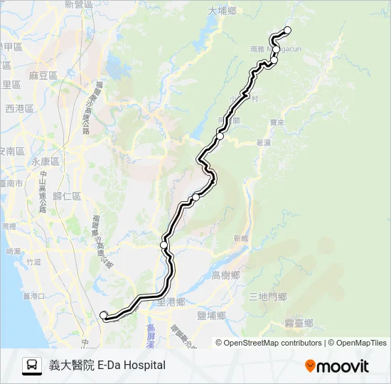 T523(每週一、三、五預約) Bus Line Map