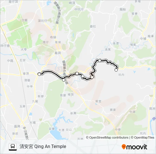 T603B(每周二、四、五預約) Bus Line Map